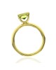 Peridot Solitaire Stackable Ring in Gold